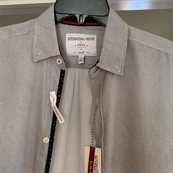 Men’s short sleeve button down shirt stretch fit - Picture 2 of 4